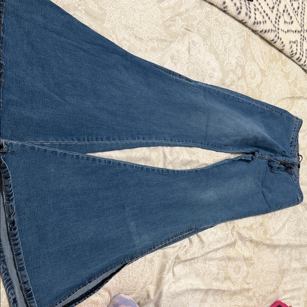 Classic Blue Bell Bottom Women's Jeans